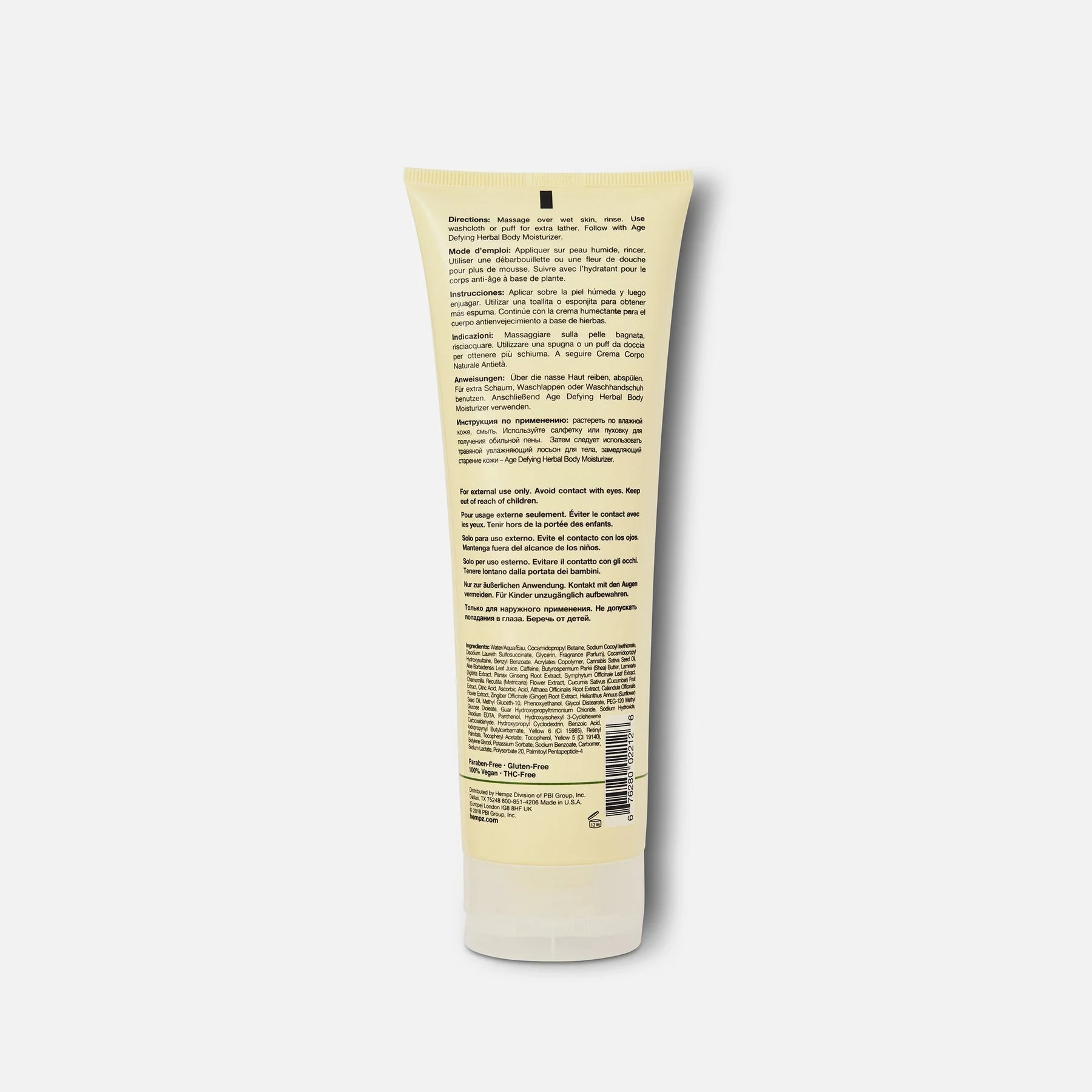 Hempz Age-Defying Renewing Herbal Body Wash 8.5 OZ. - Image 3