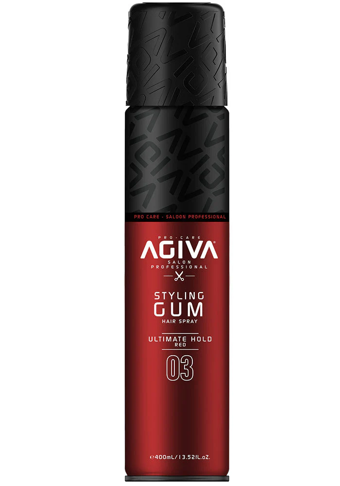 Agiva Hair Styling Spray Gum Red 03 400 mL - Image 2