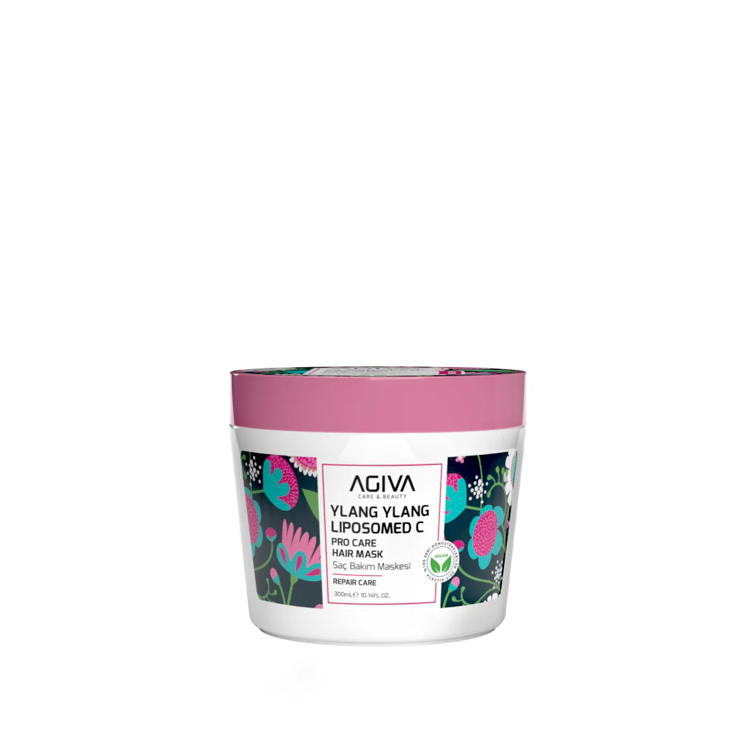 Agiva Ylang Ylang Lıpozom C Pro Care Hair Mask 300ML - Image 2