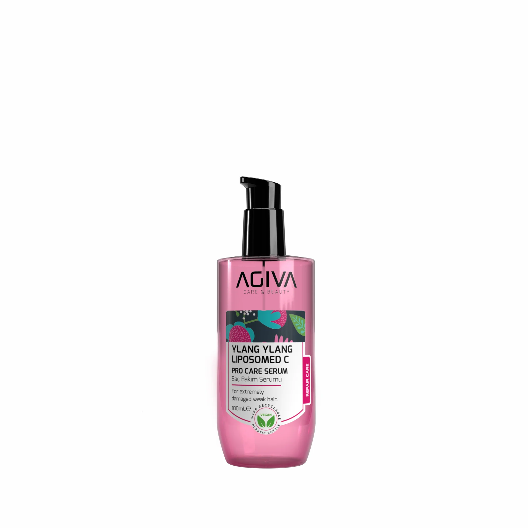 Agiva Ylang Ylang Lıpozom C Pro Care Hair Serum 100ML - Image 2