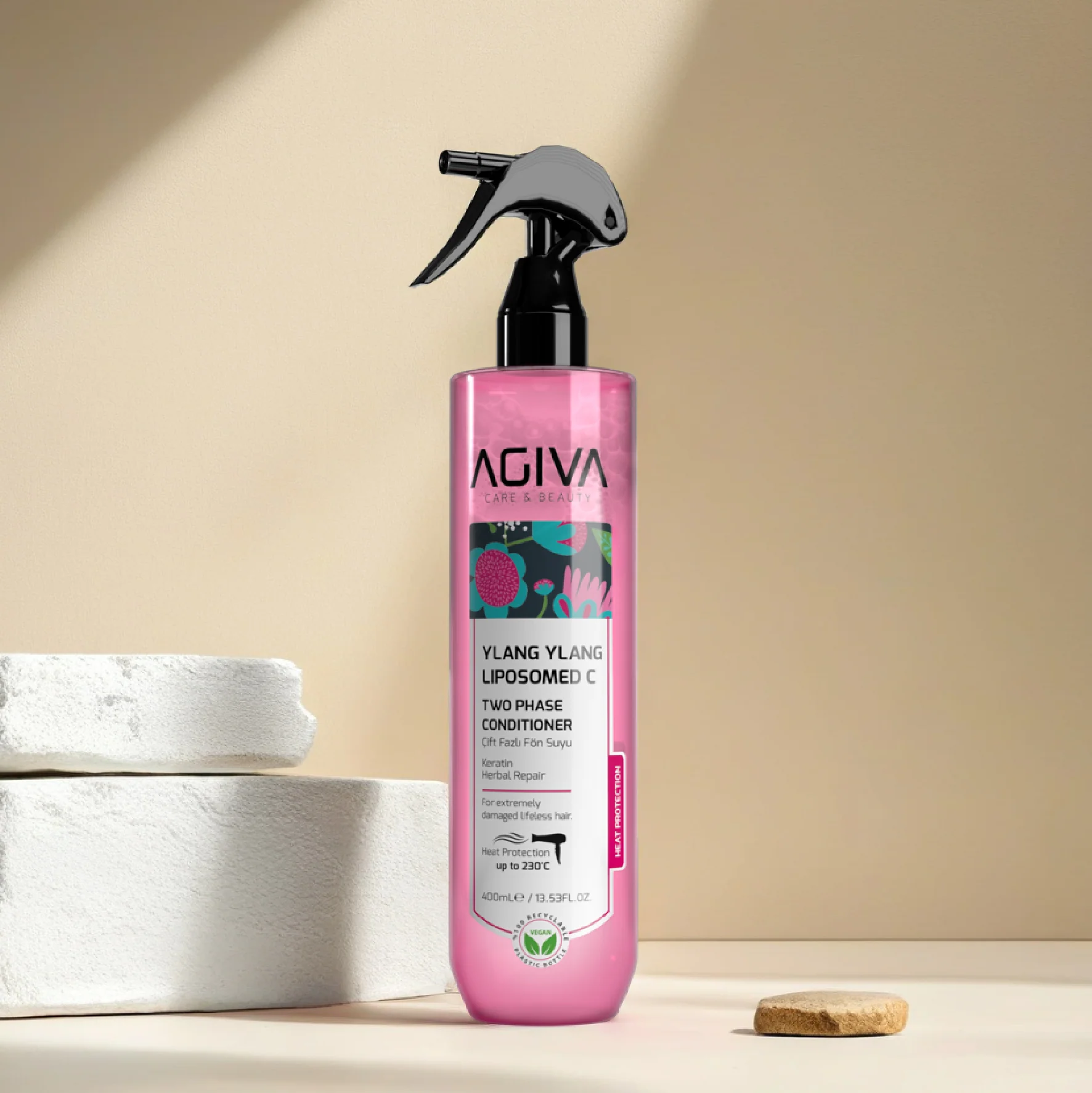 Agiva Ylang Ylang Lıpozom C Pro Care Two Phase Conditioner 400ML - Image 3