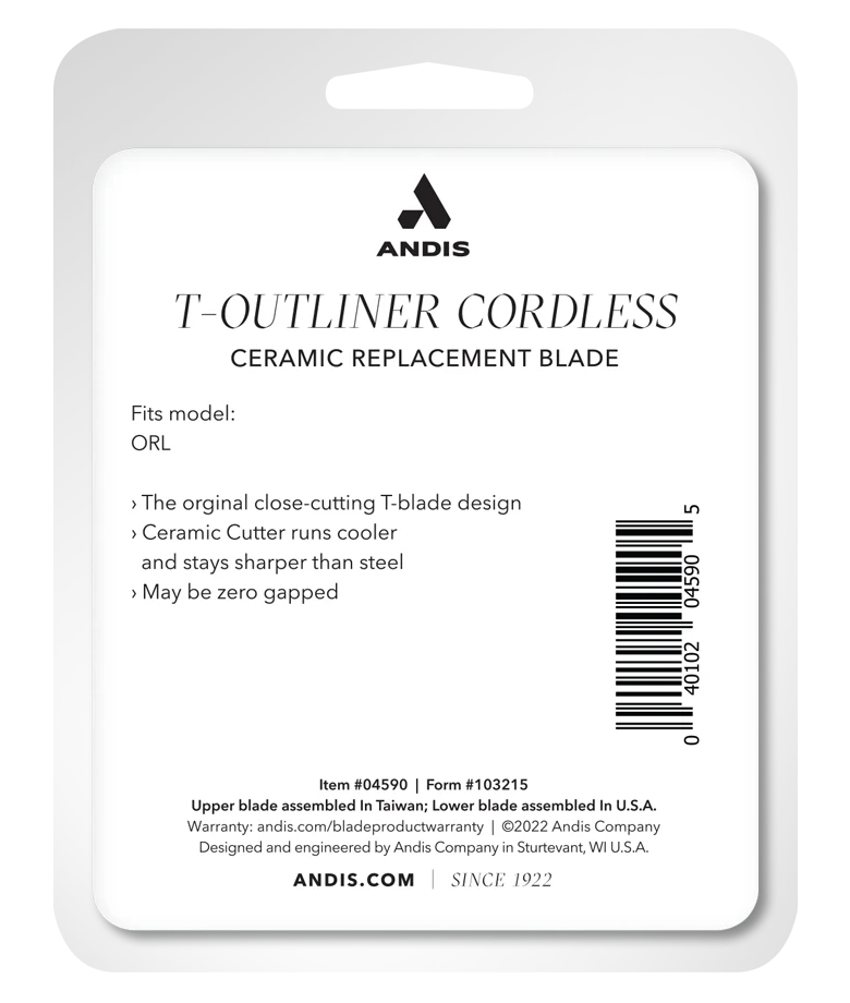 Andis Cordless T-Outliner Li Ceramic Replacement Blade - Image 4