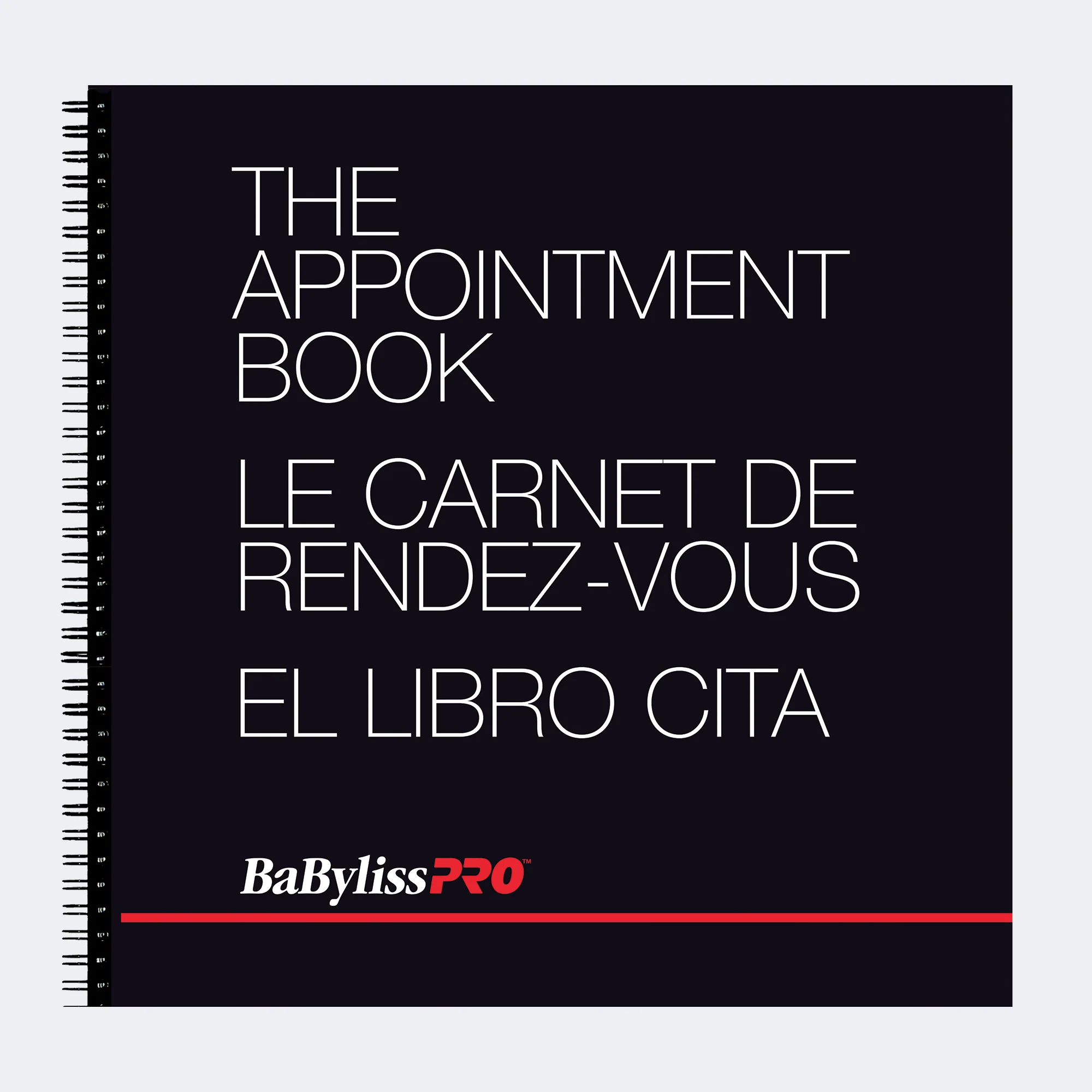 BabylissPro Appointment Book 6 Columns