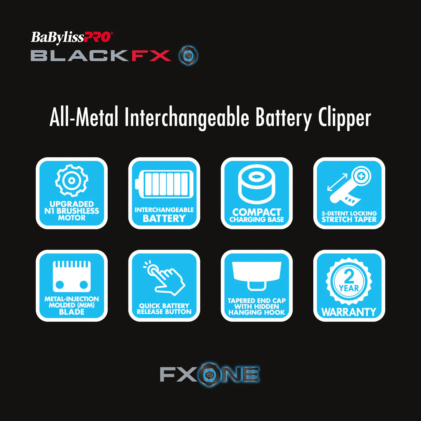BabylissPro BlackFX FXONE Clipper - Image 3