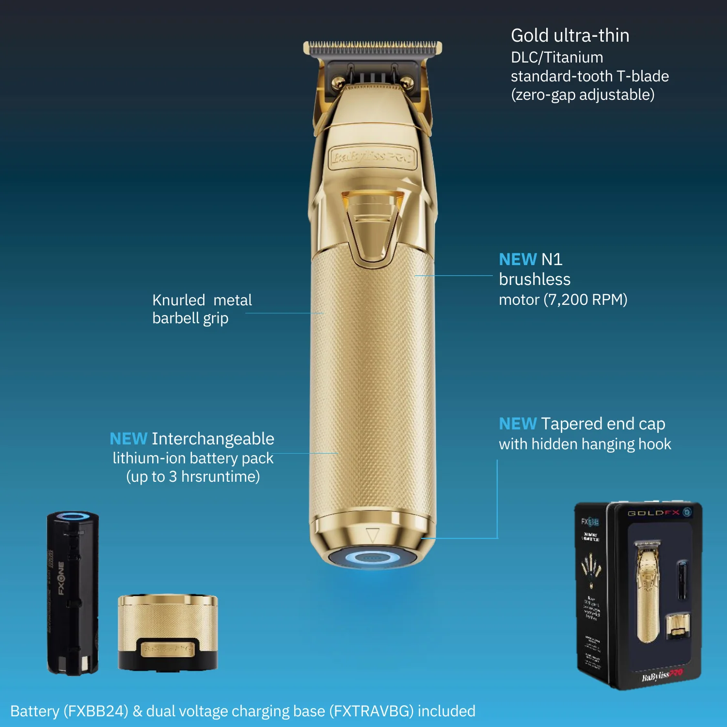 BabylissPro GoldFX FXONE Trimmer - Image 3