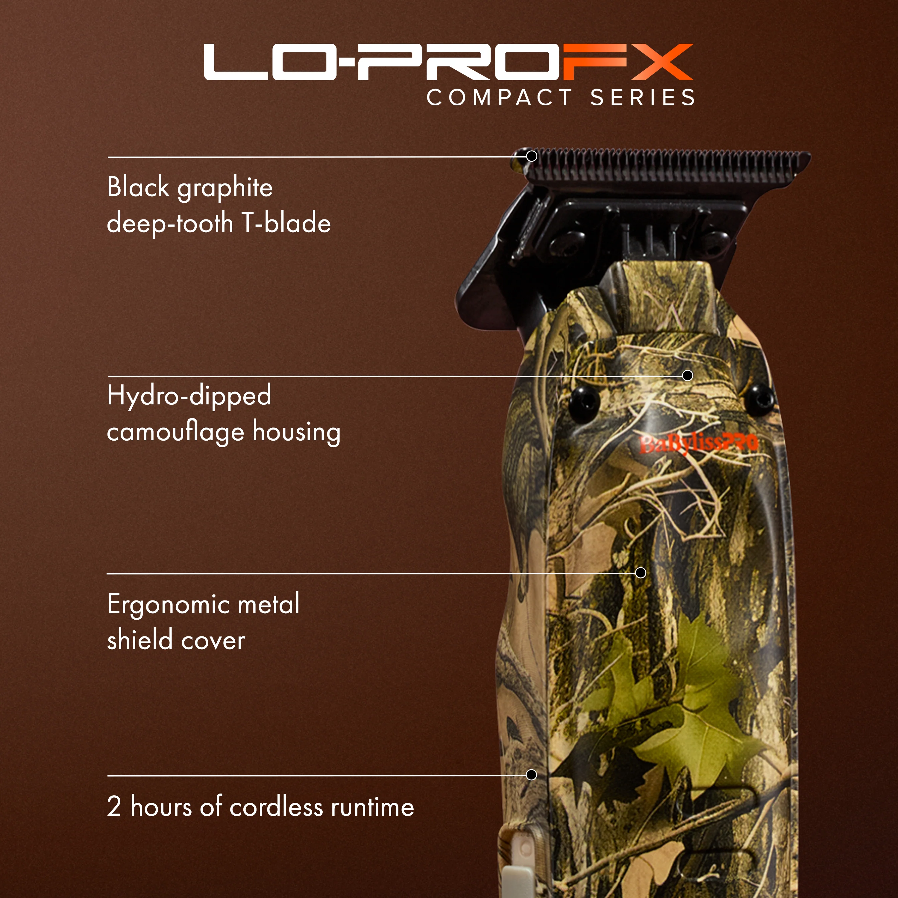 BabylissPro Lo Pro Trimmer Camo - Limited Edition - Image 6