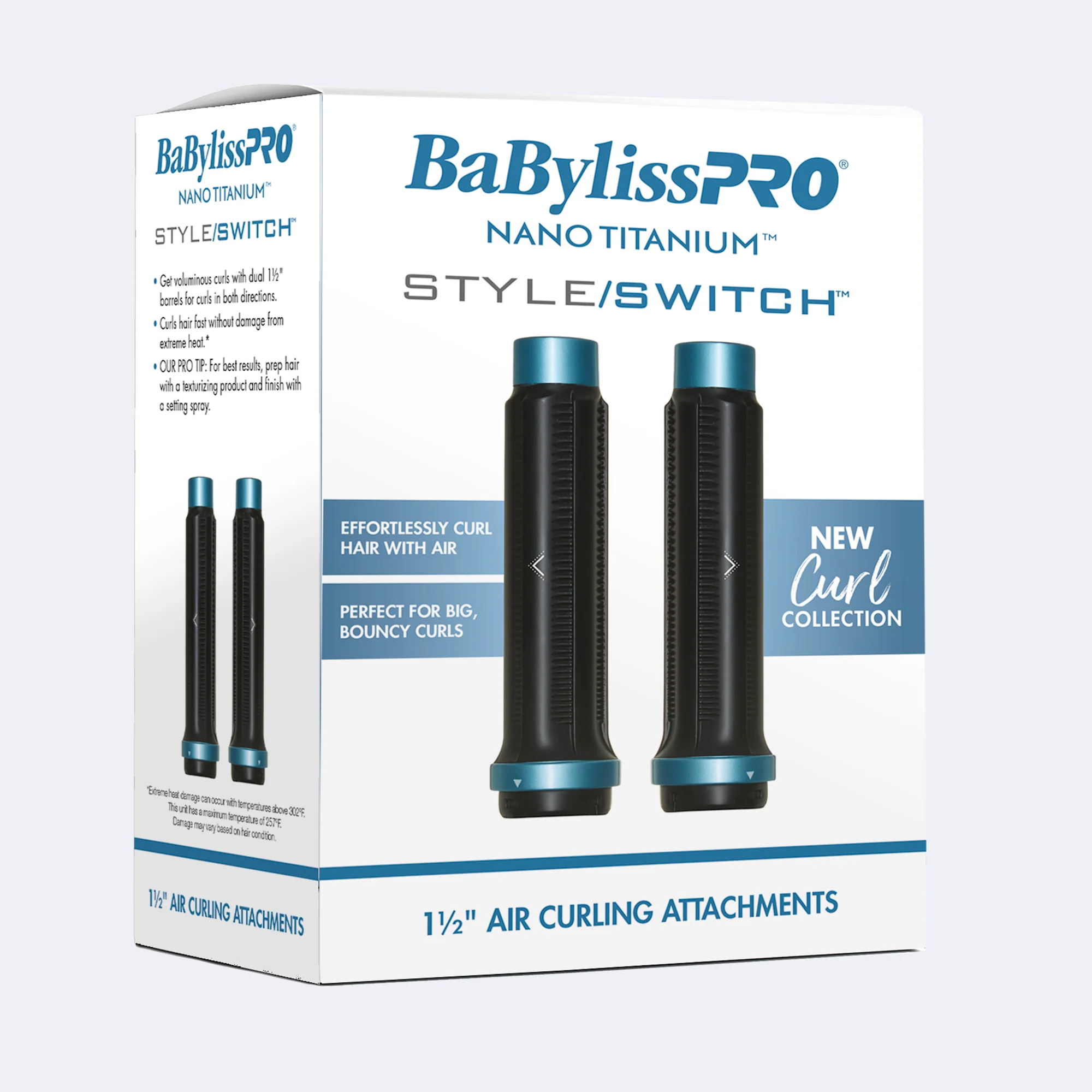 BabylissPro  Nano Titanium StyleSwitch 1-1/2" Curling Attachment - Image 2