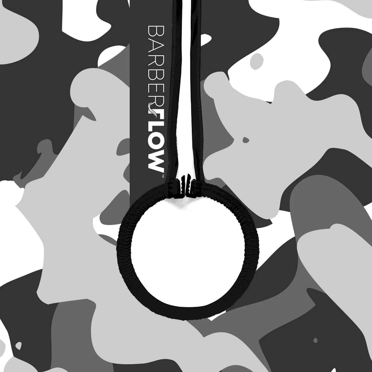 Barber Flow Camo Cape - Charcoal - Image 3