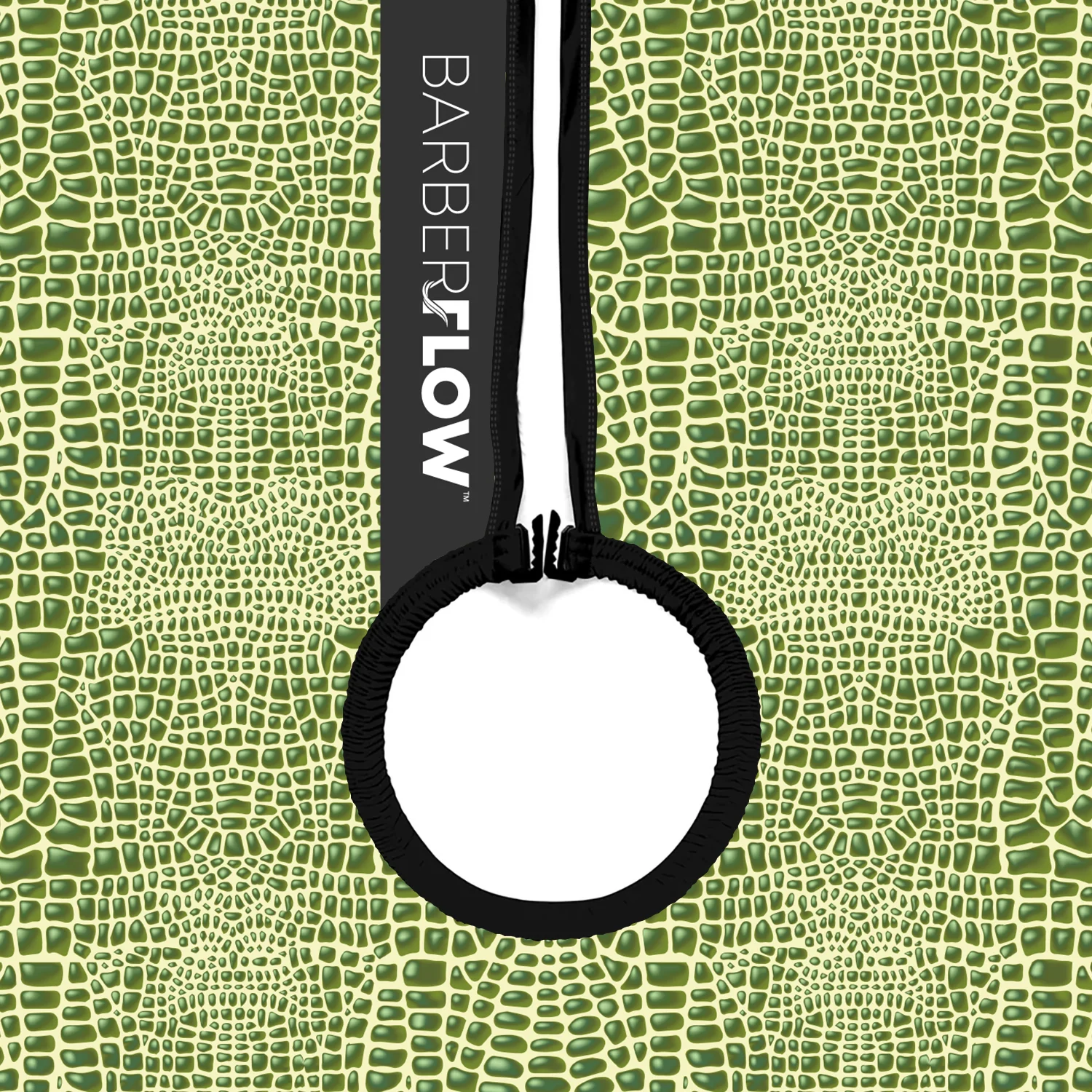 Barber Flow Gator Print Cape - Light Green - Image 3