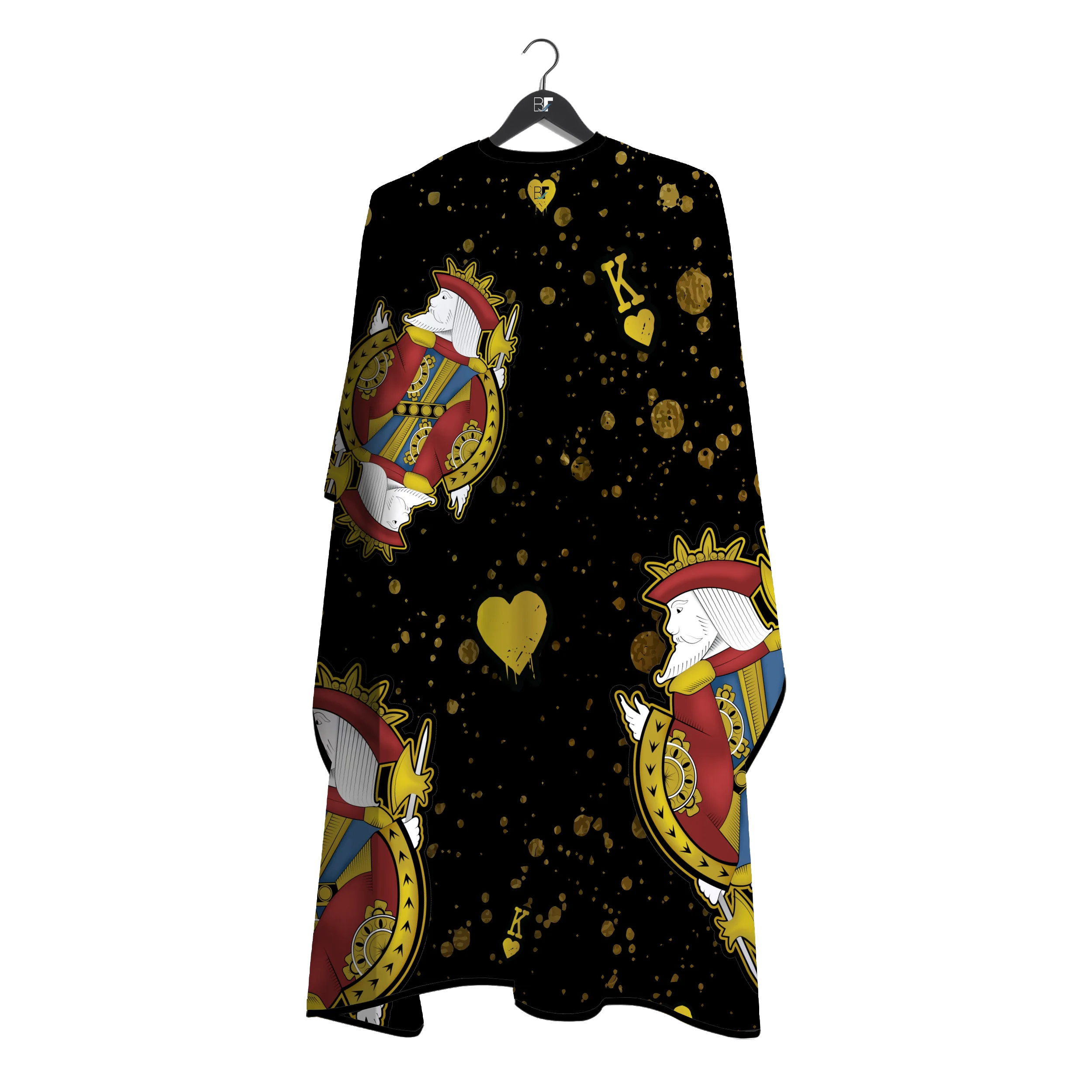 Barber Flow King Of Hearts Cape - Black