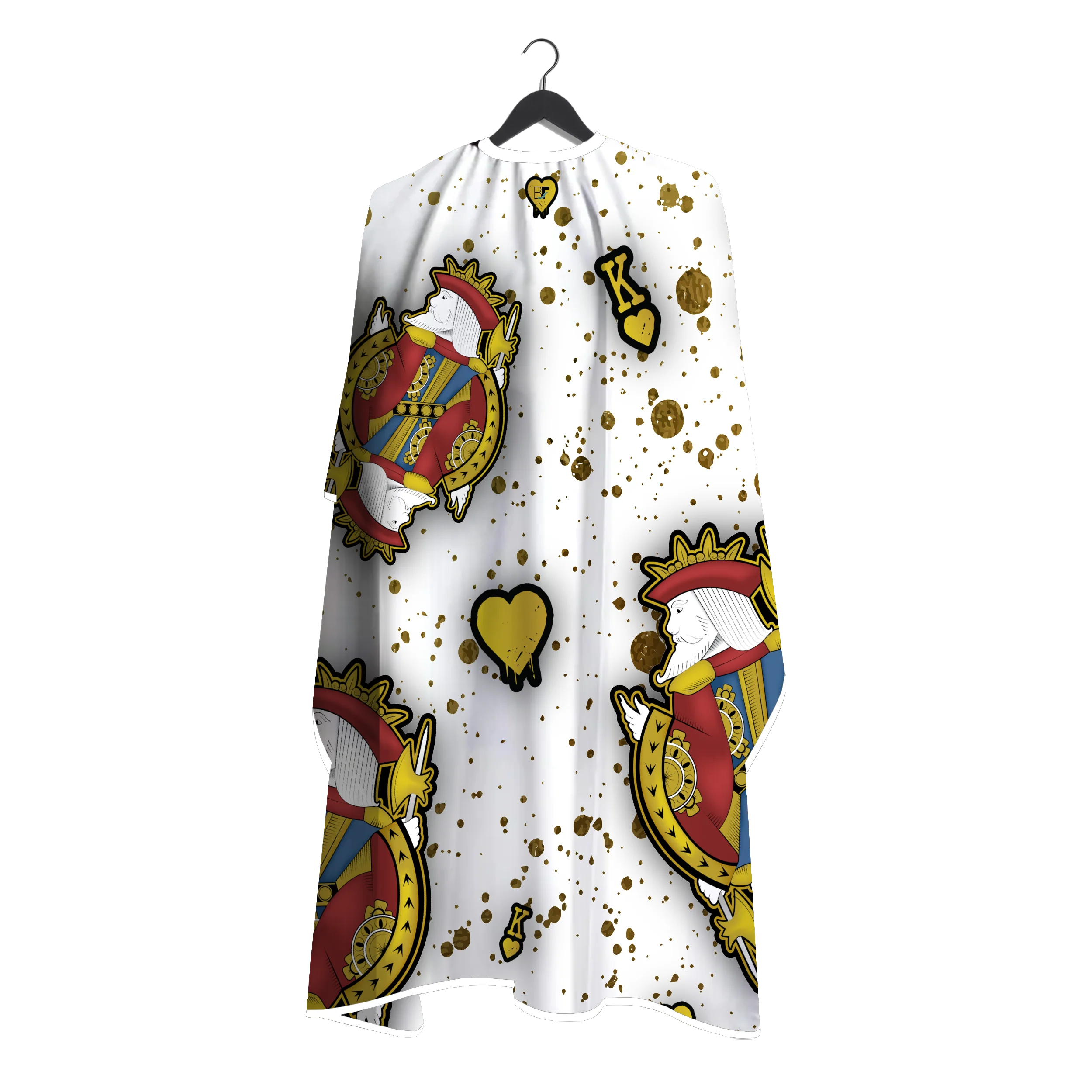 Barber Flow King Of Hearts Cape - White