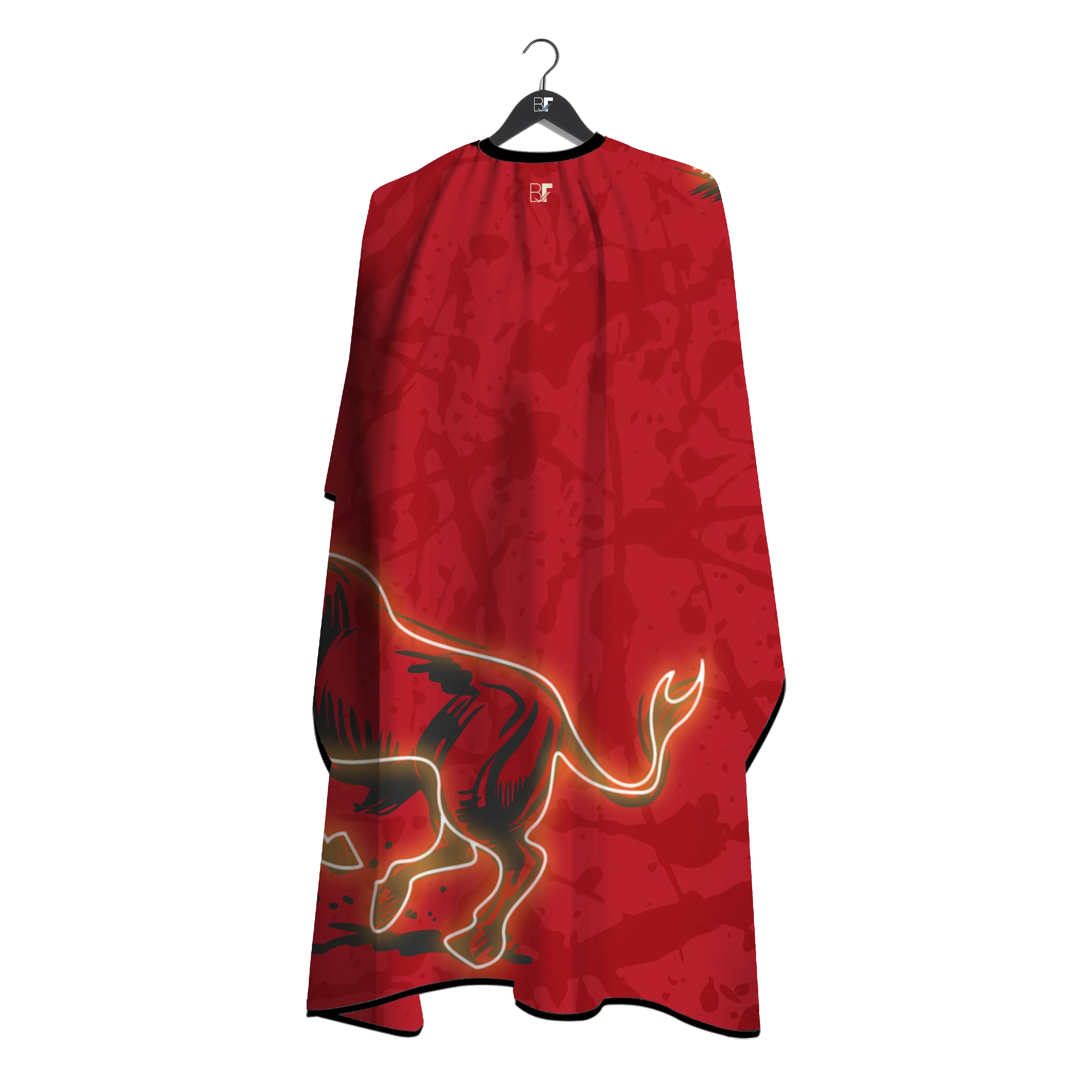 Barber Flow Raging Bull Cape - Red