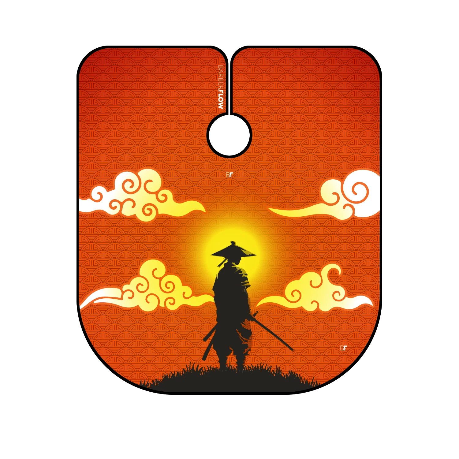 Barber Flow Samurai Sunrise Cape - Image 2
