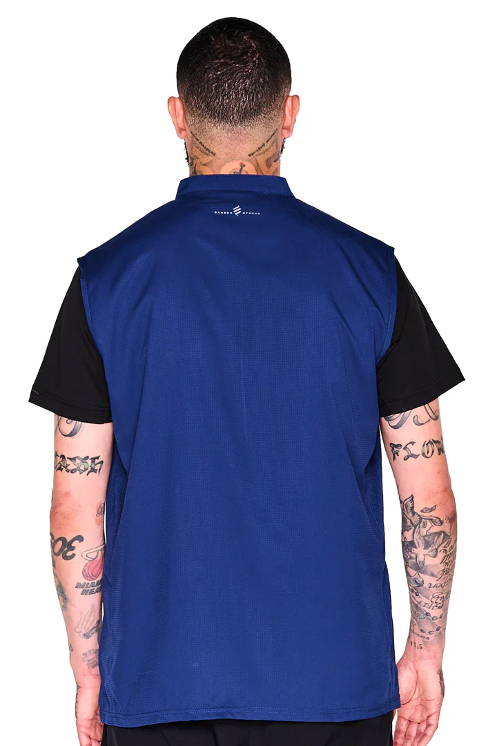 Barber Strong The Barber Vest - Blue - Image 3