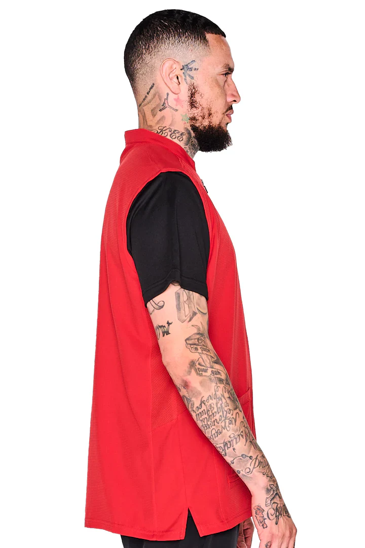 Barber Strong the Barber Vest - Red - Image 3