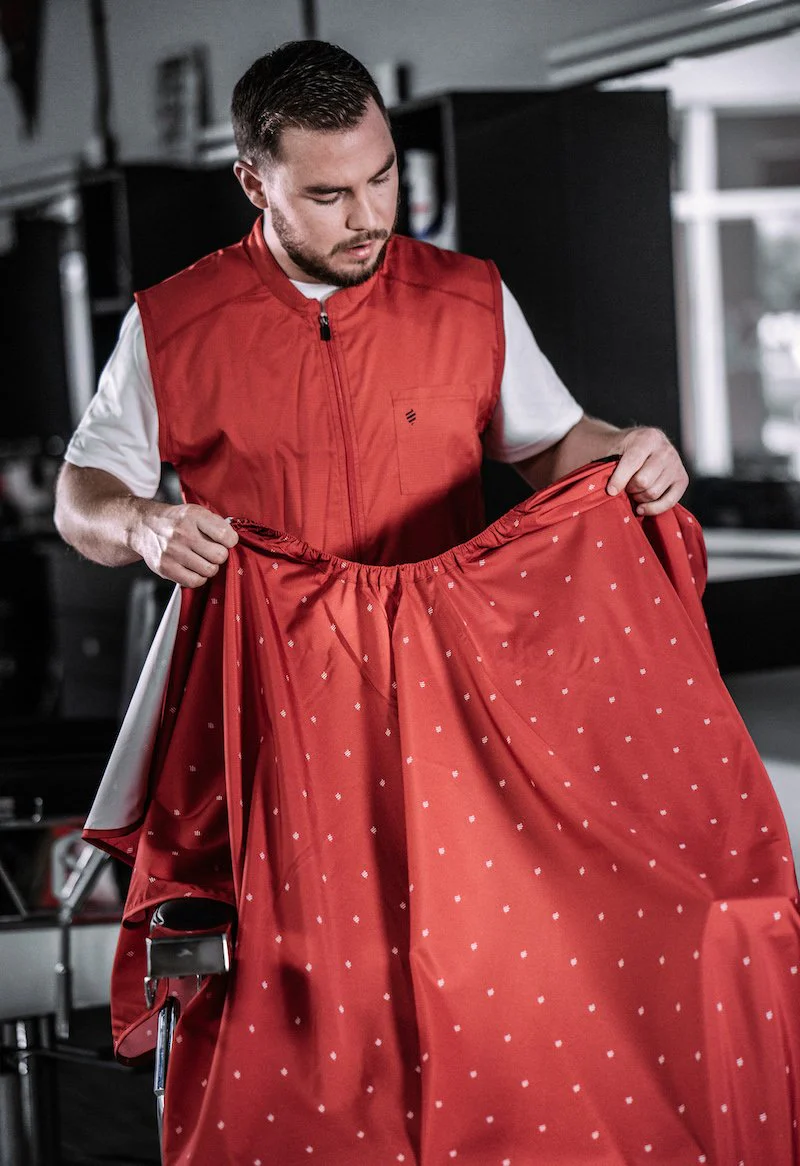 Barber Strong the Barber Vest - Red - Image 5