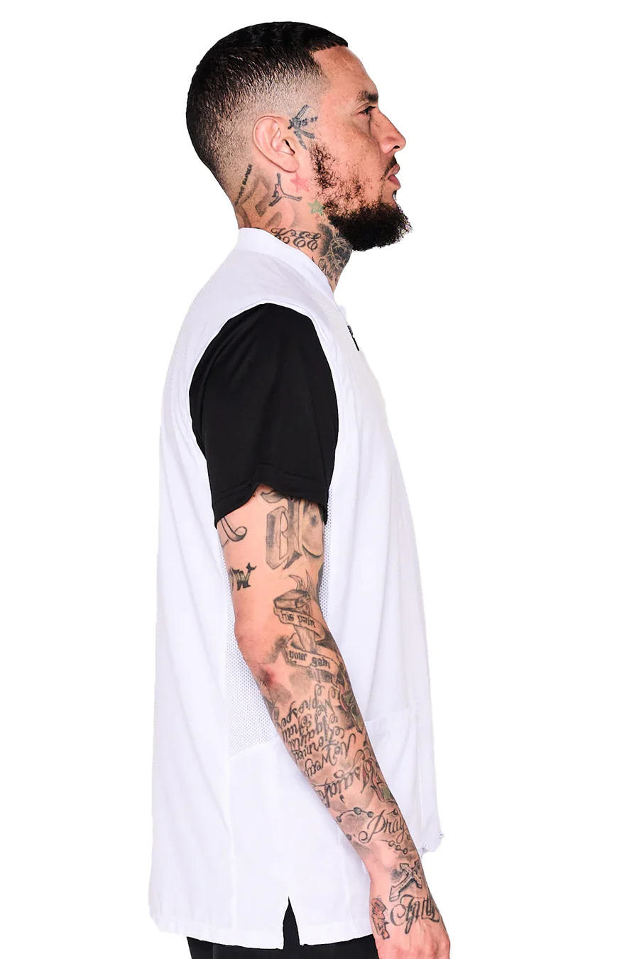 Barber Strong The Barber Vest - White - Image 3