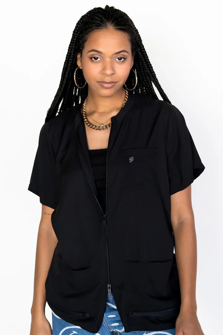 Barber Strong The Womens Barber Jacket - Black - Image 5