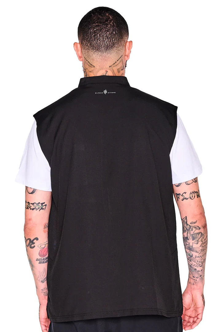 Barber Strong The Barber Vest - Black - Image 3