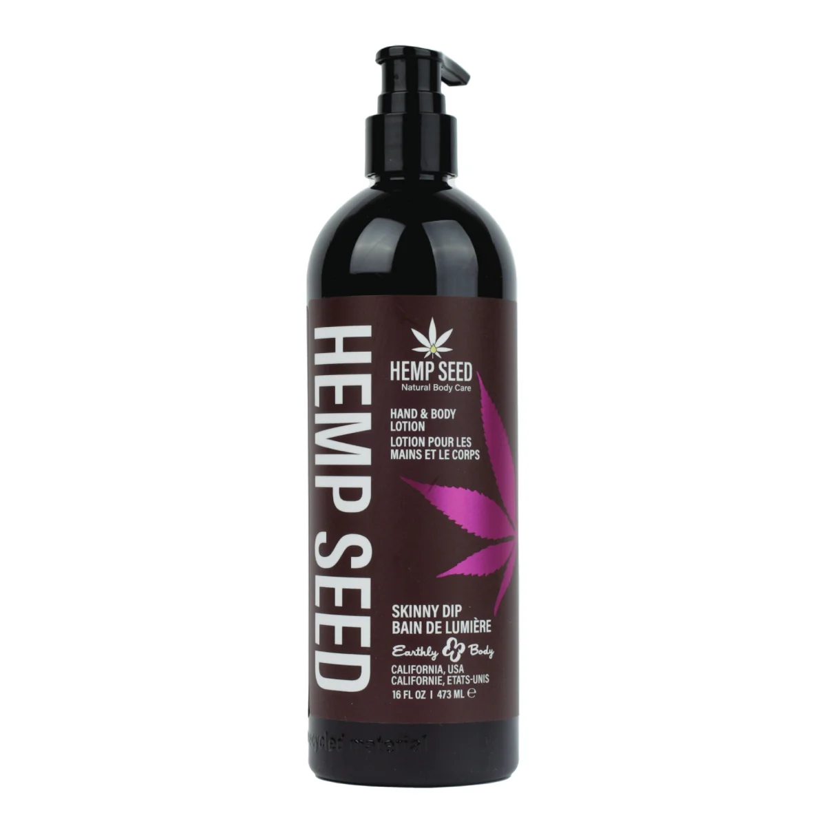 Earthly Body Hemp Seed Hand & Body Lotion Skinny Dip 16OZ