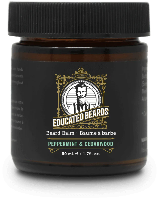 Educated Beards Peppermint Cedarwood Beard Balm 50ml - Image 3