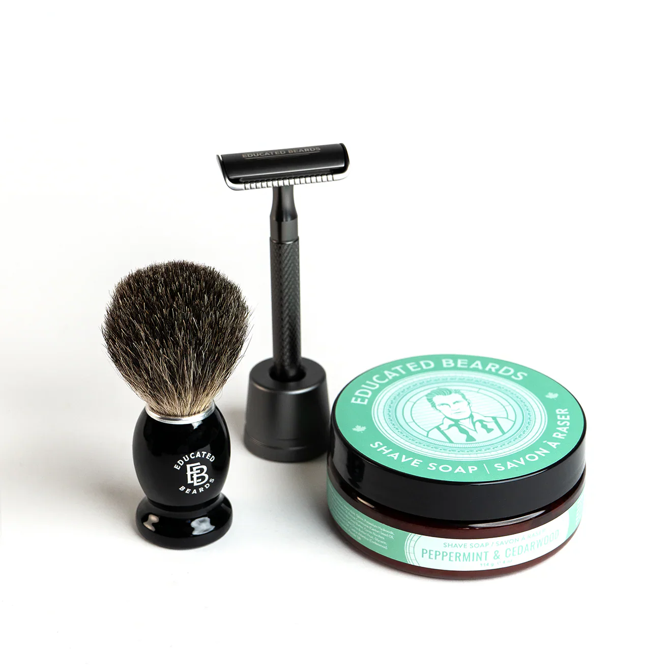 Educated Beards Peppermint & Cedarwood Shave Kit - Image 2