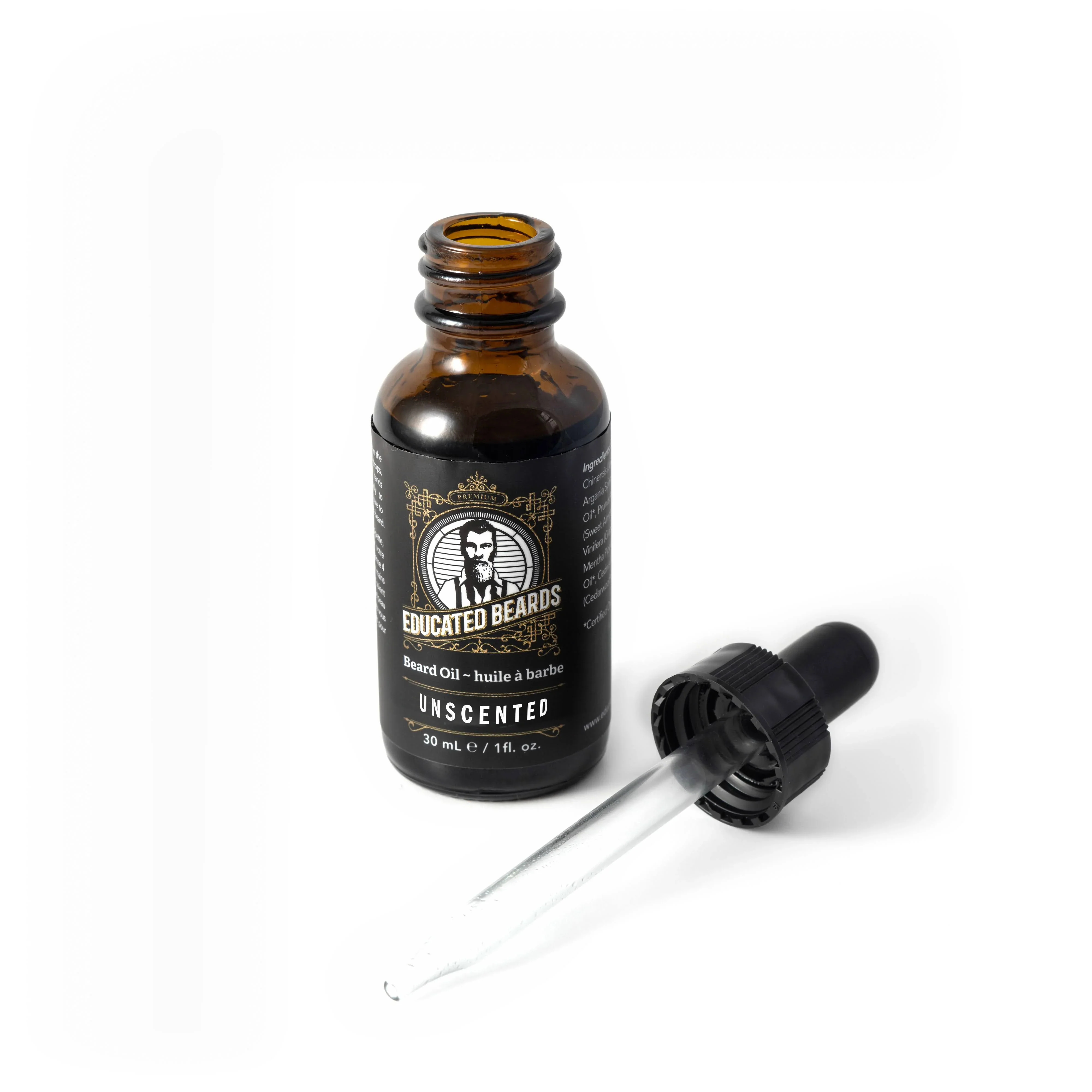 Educated Beards Unscented Beard Oil 30ml - Image 2