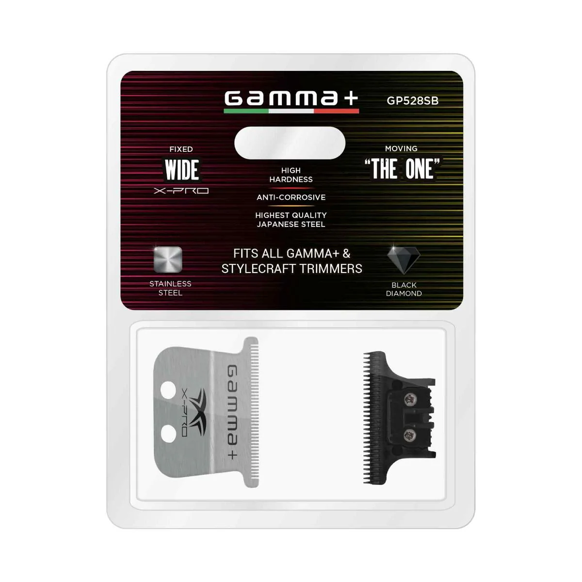 Gamma+ Wide Stainless Steel Blade + The One DLC Cutting Trimmer Blade - Image 3