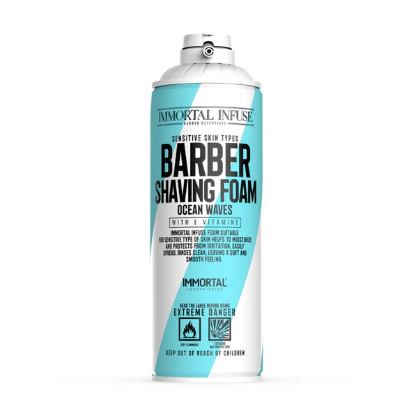 Immortal Infuse Ocean Waves Barber Shaving Foam 500ML