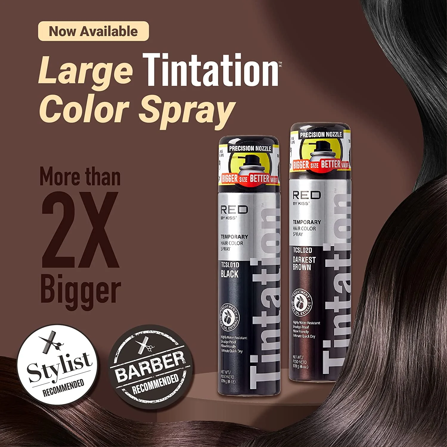 Kiss Root Cover Up Concealer Tintation Colour Spray 6oz. - Image 3
