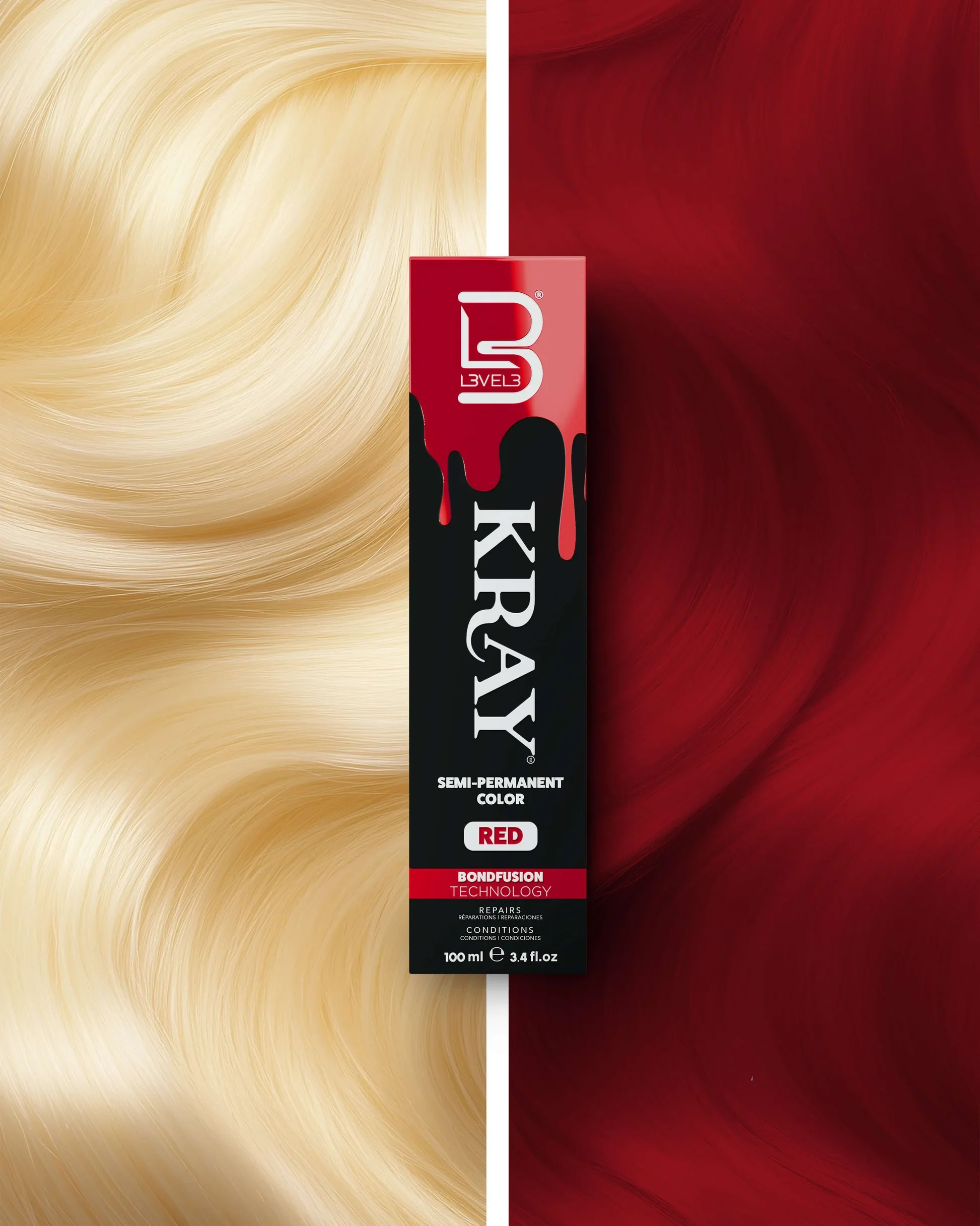 LV3 KRAY Semi-Permanent Color 100ML - Image 11