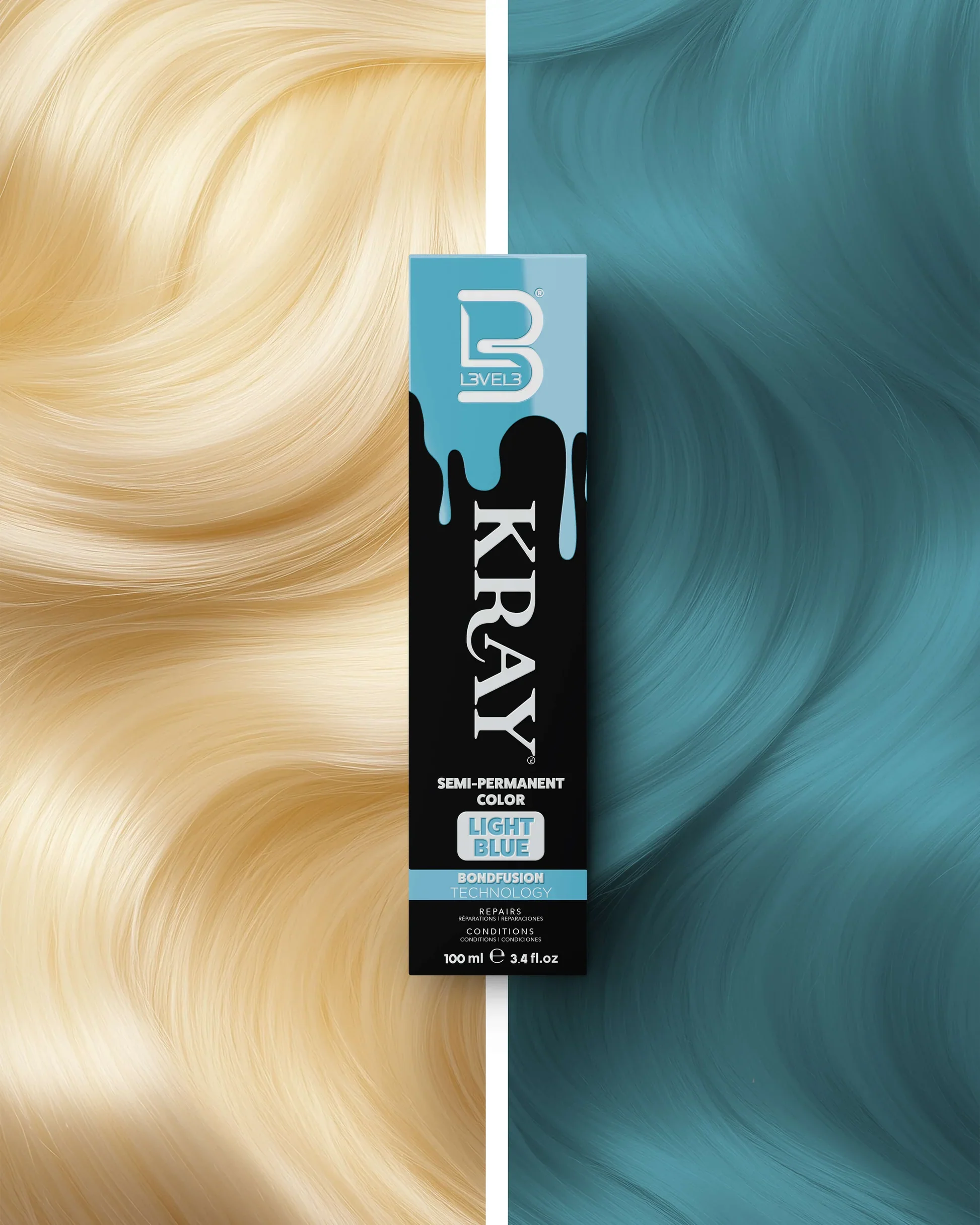 LV3 KRAY Semi-Permanent Color 100ML - Image 13