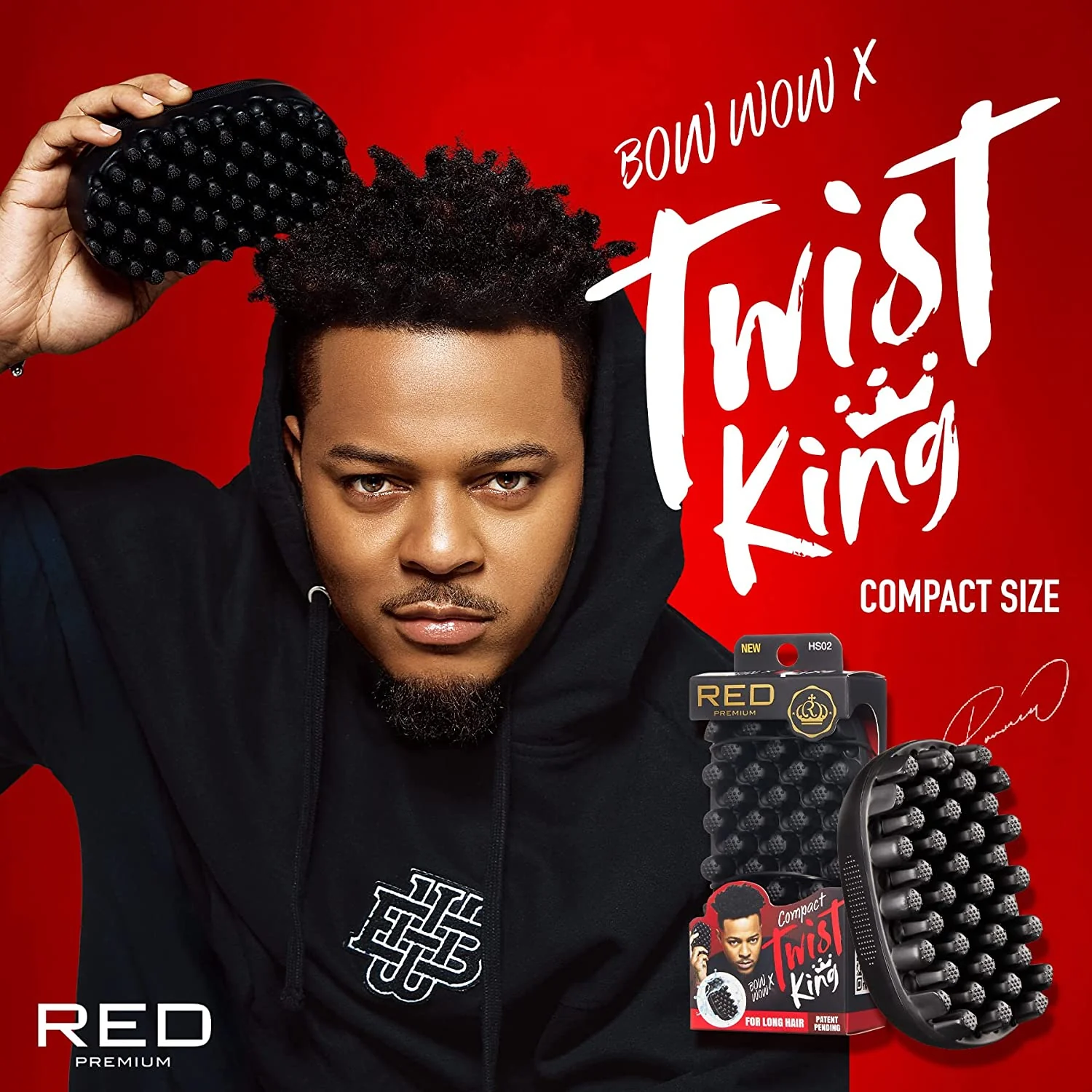 Red by Kiss Premium Twist King Luxury Twist Styler (Mini) - Washable & Durable - Image 4