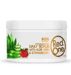 RedOne Strawberry Aloe Vera Facial Scrub 400ml - Image 3