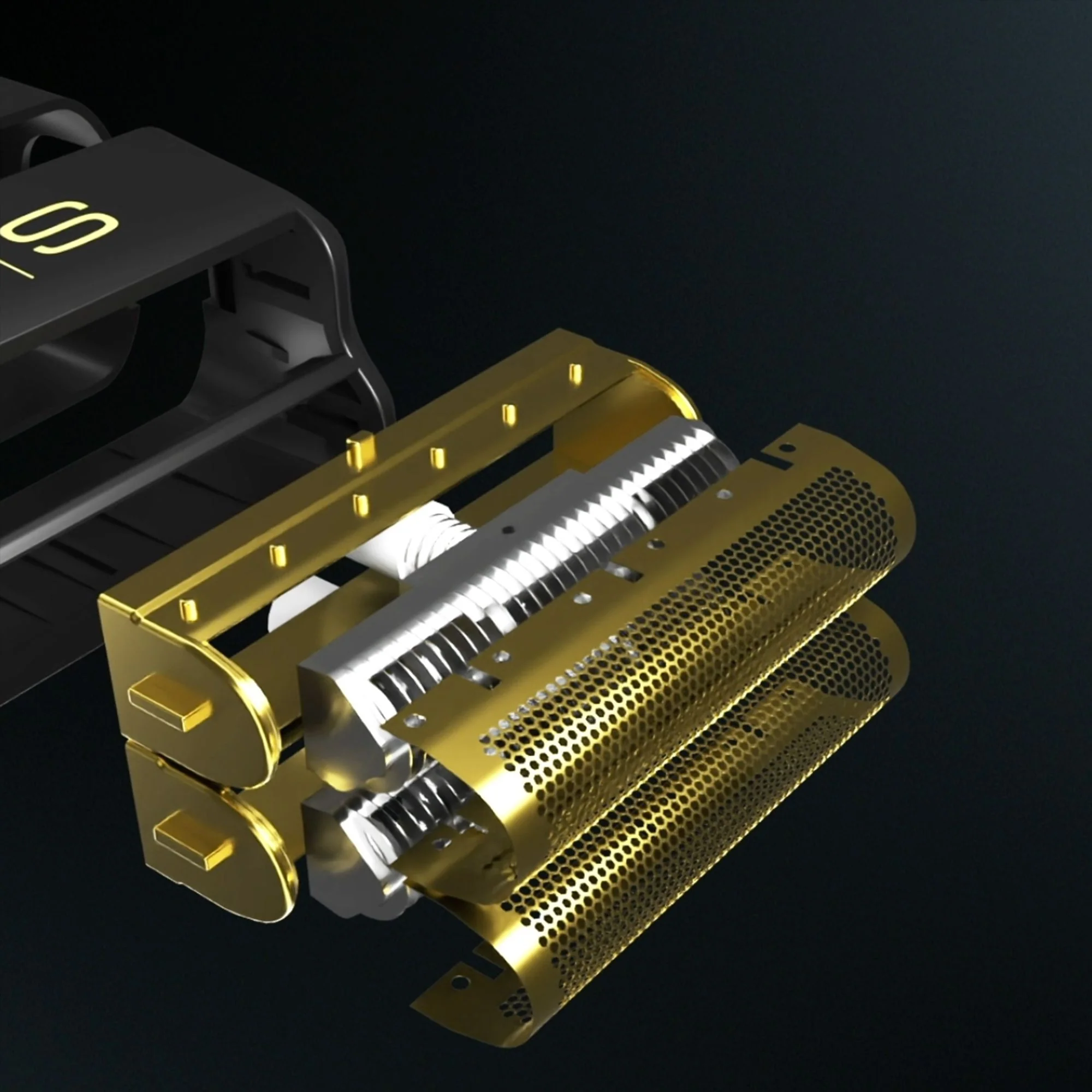 S|C Instinct Shaver Replacement Matte Black Titanium Replacement Foil and Cutter Set - Image 4