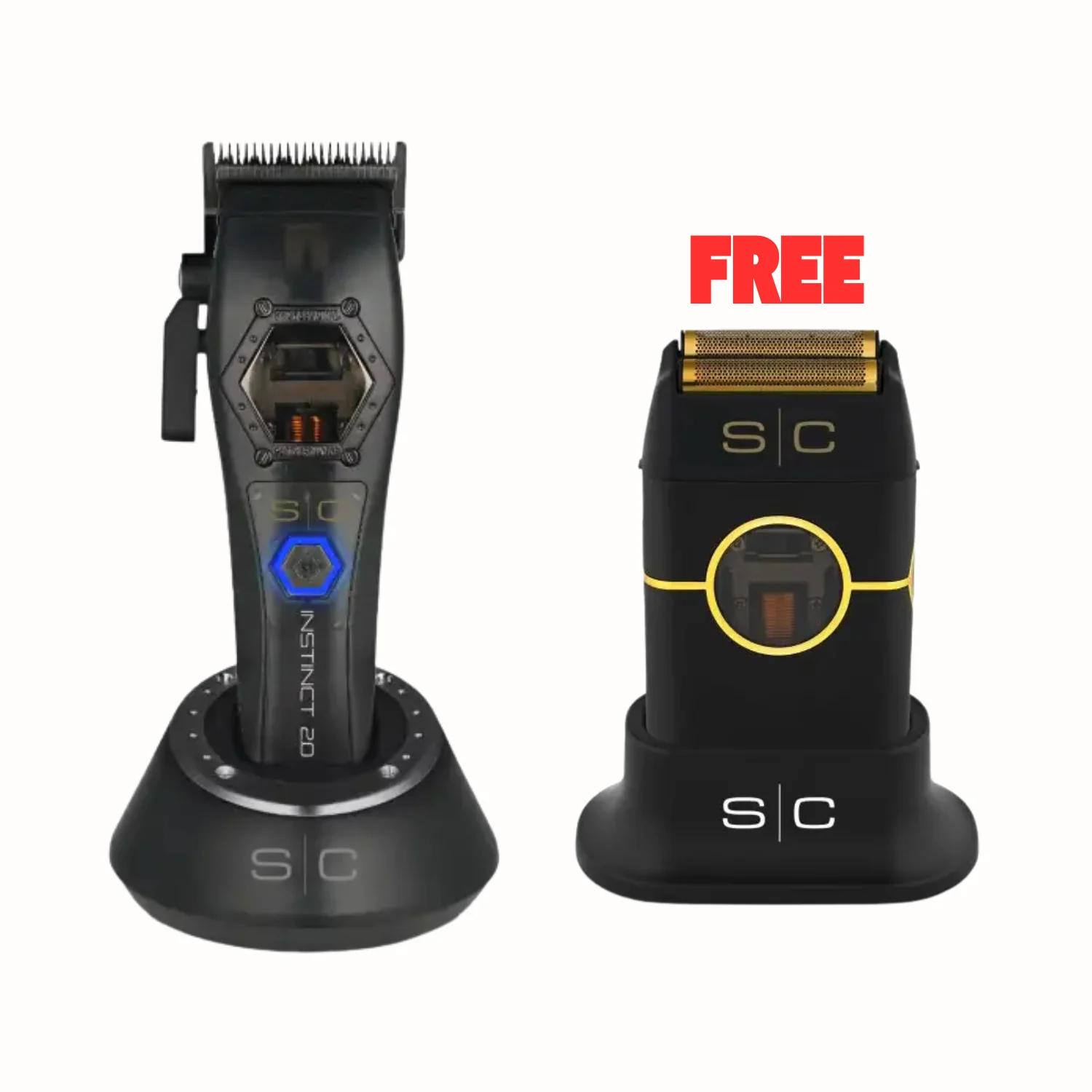S|C Instinct IN2 Vector Motor Cordless Clipper - Metal Edition