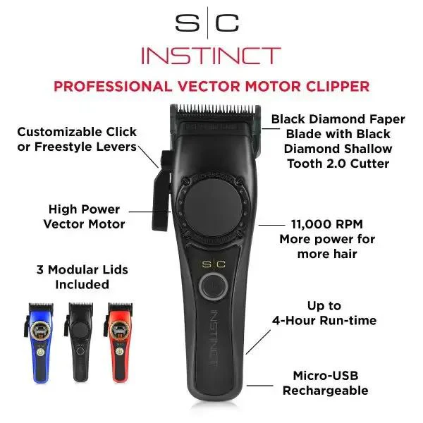 S|C Instinct IN2 Vector Motor Cordless Clipper - Image 6