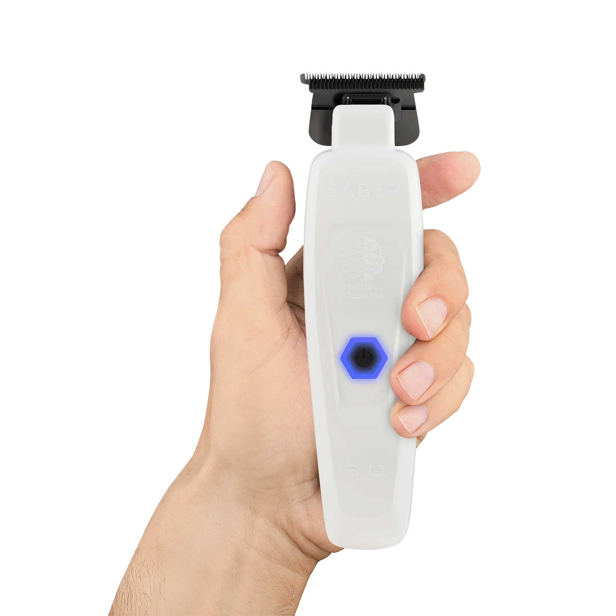 S|C Saber Cordless Brushless Motor Trimmer White - Image 6