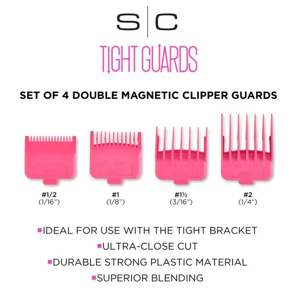 S|C Double Magnetic Tight Guards Hot Pink (4 Pack) - Image 4