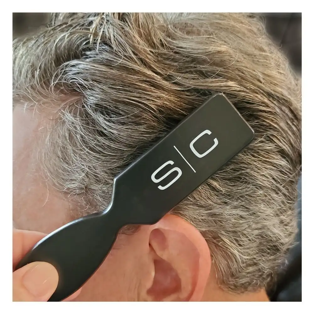 S|C Wood Handle Fade and Cleaning Barber Brush - Image 5