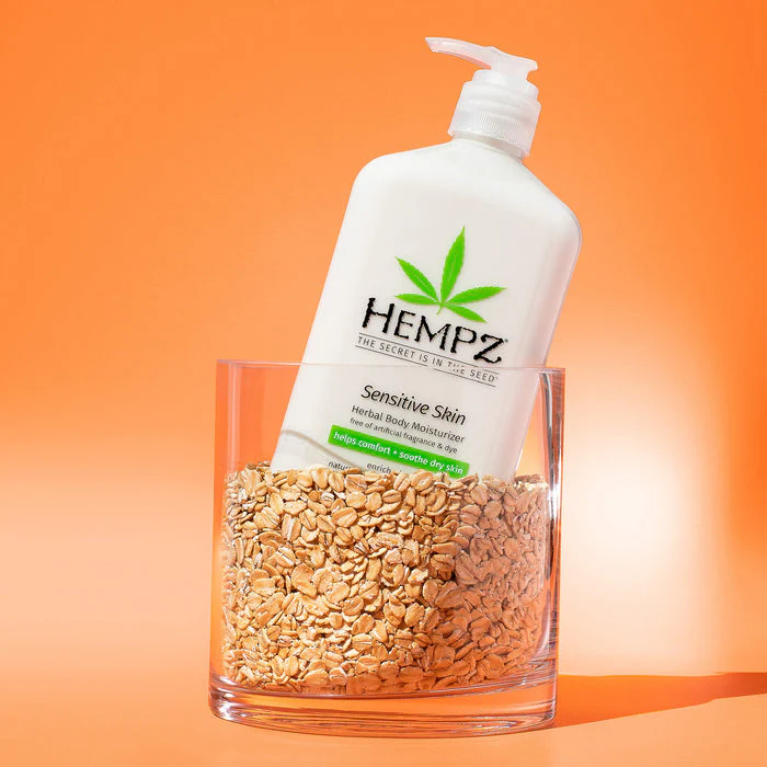 Hempz Sensitive Skin Herbal Body Moisturizer 17oz. - Image 2