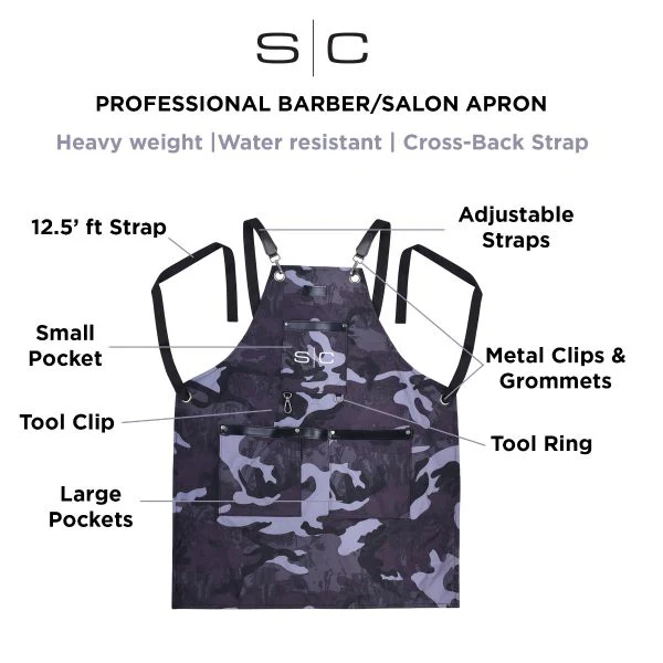 StyleCraft Black Camo Apron - Image 4