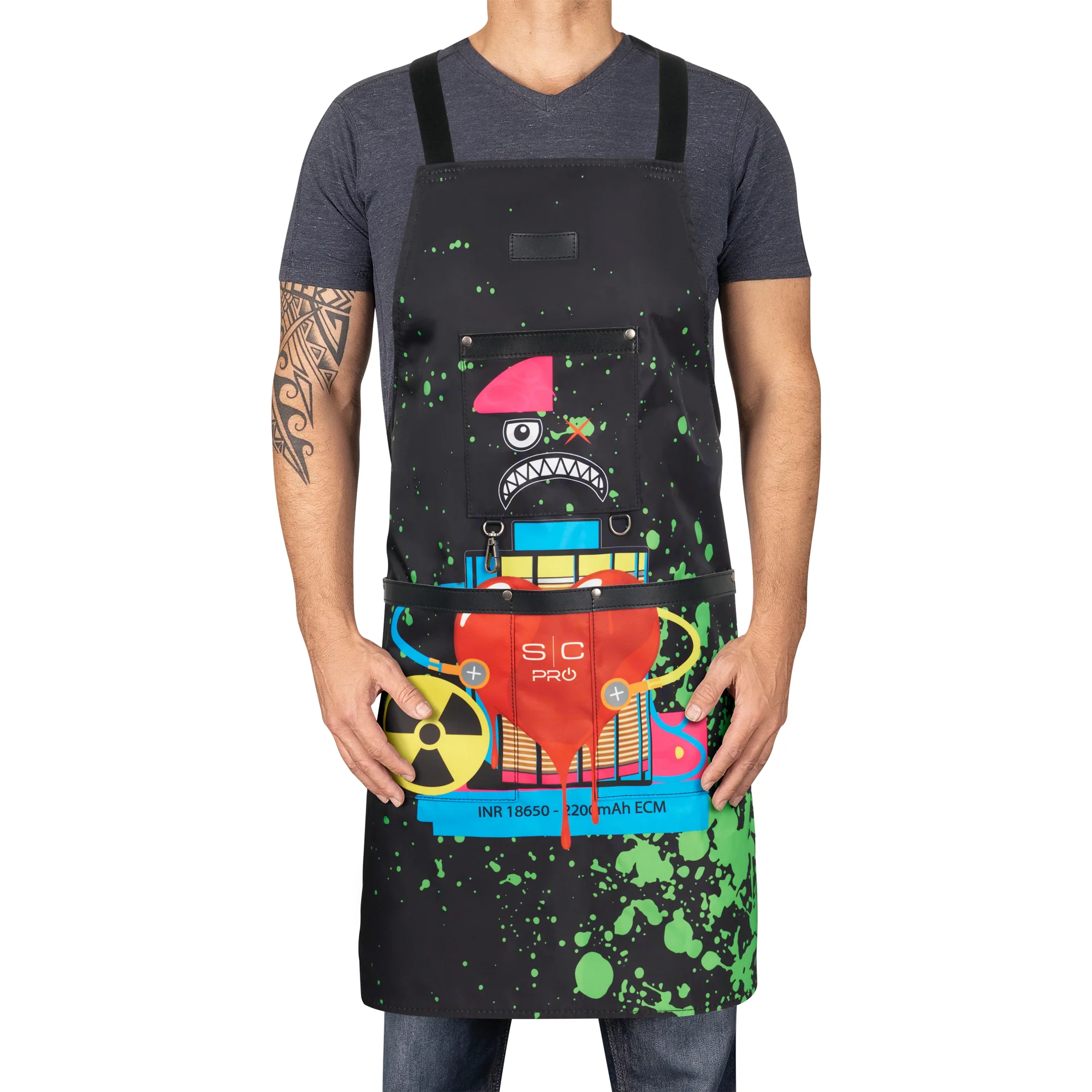 StyleCraft Black Radioactive Apron - Image 2