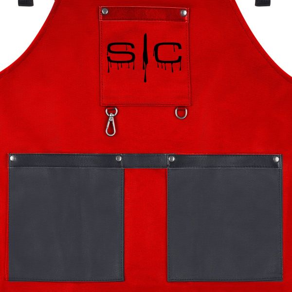 StyleCraft Red and Black Apron - Image 4