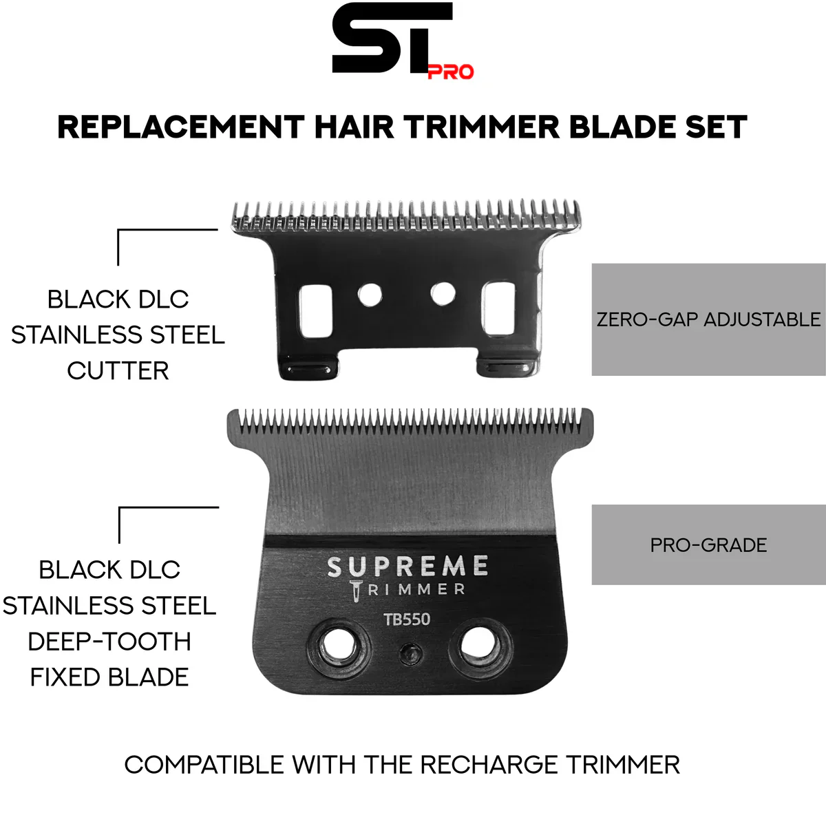 Supreme Deep Tooth Titanium DLC Blade - Image 6