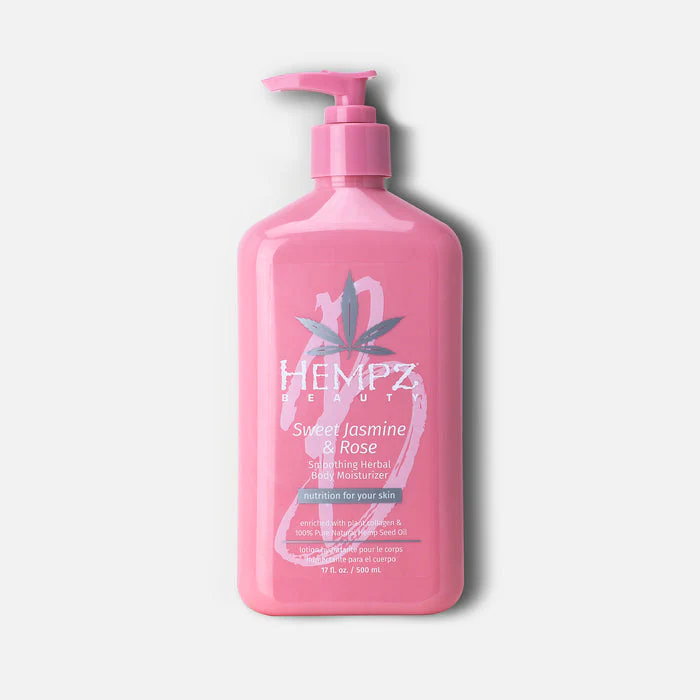 Hempz Sweet Jasmine & Rose Collagen Infused Herbal Body Moisturizer 17oz.