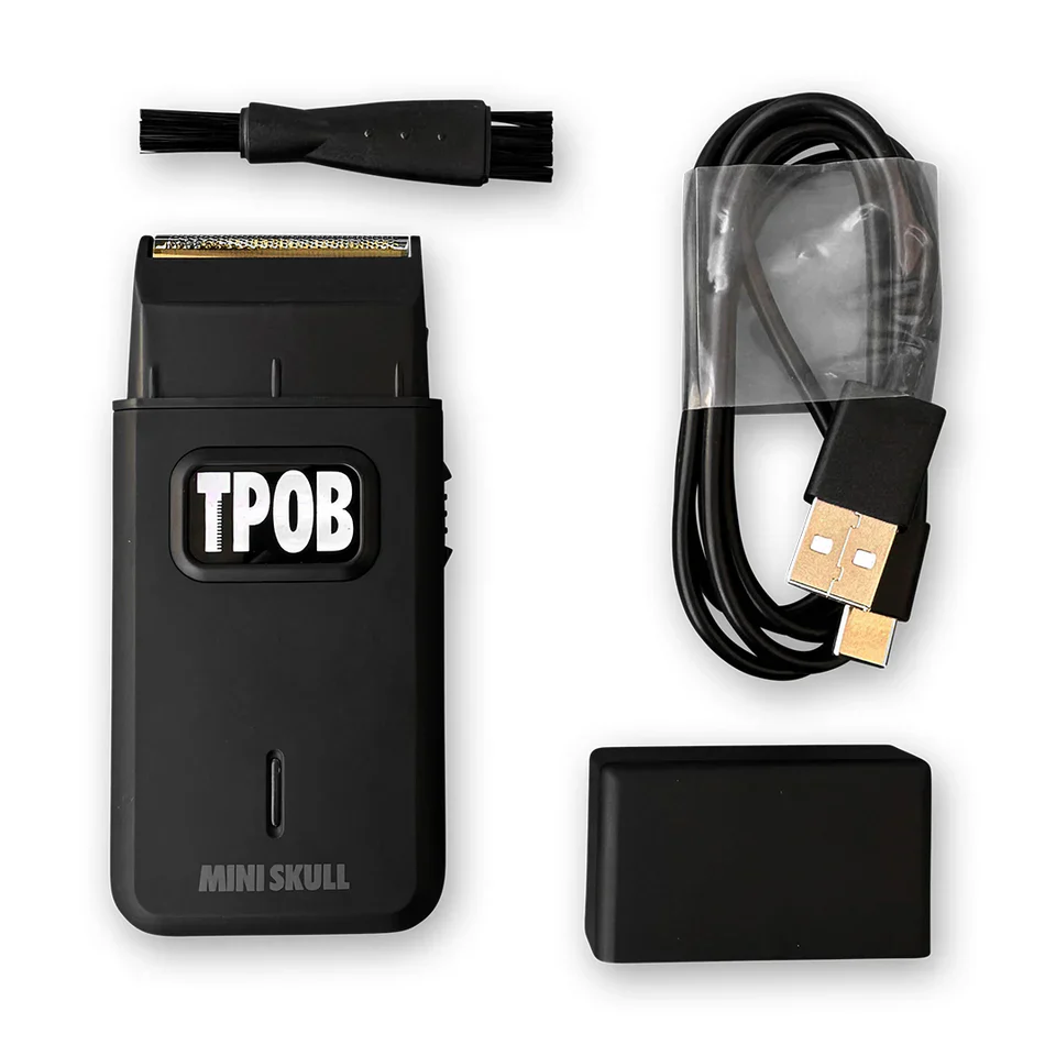 TPOB Mini Skull Single Foil Shaver - Blackout Edition - Image 3
