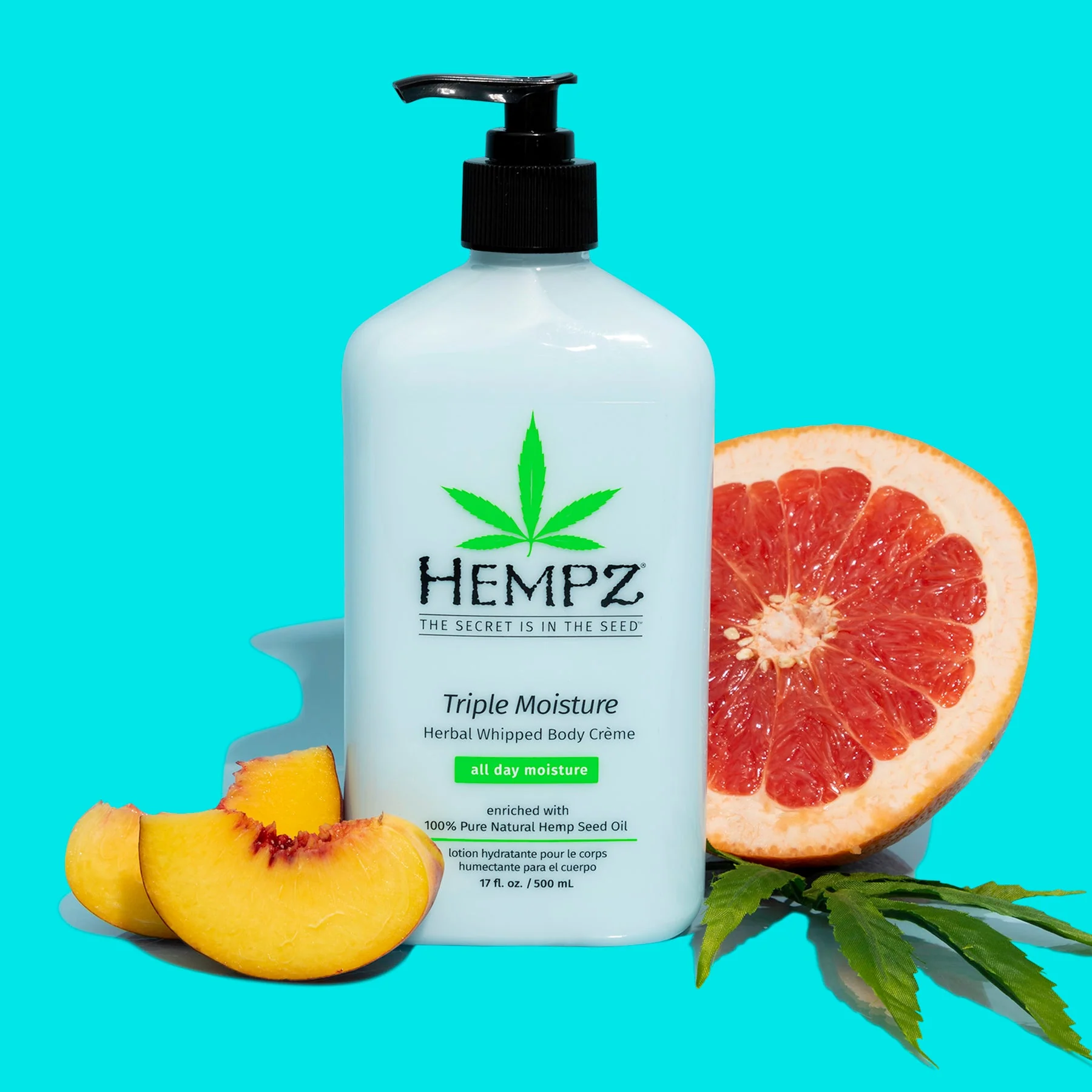Hempz Triple Moisture Herbal Whipped Body Creme 17 OZ. - Image 2