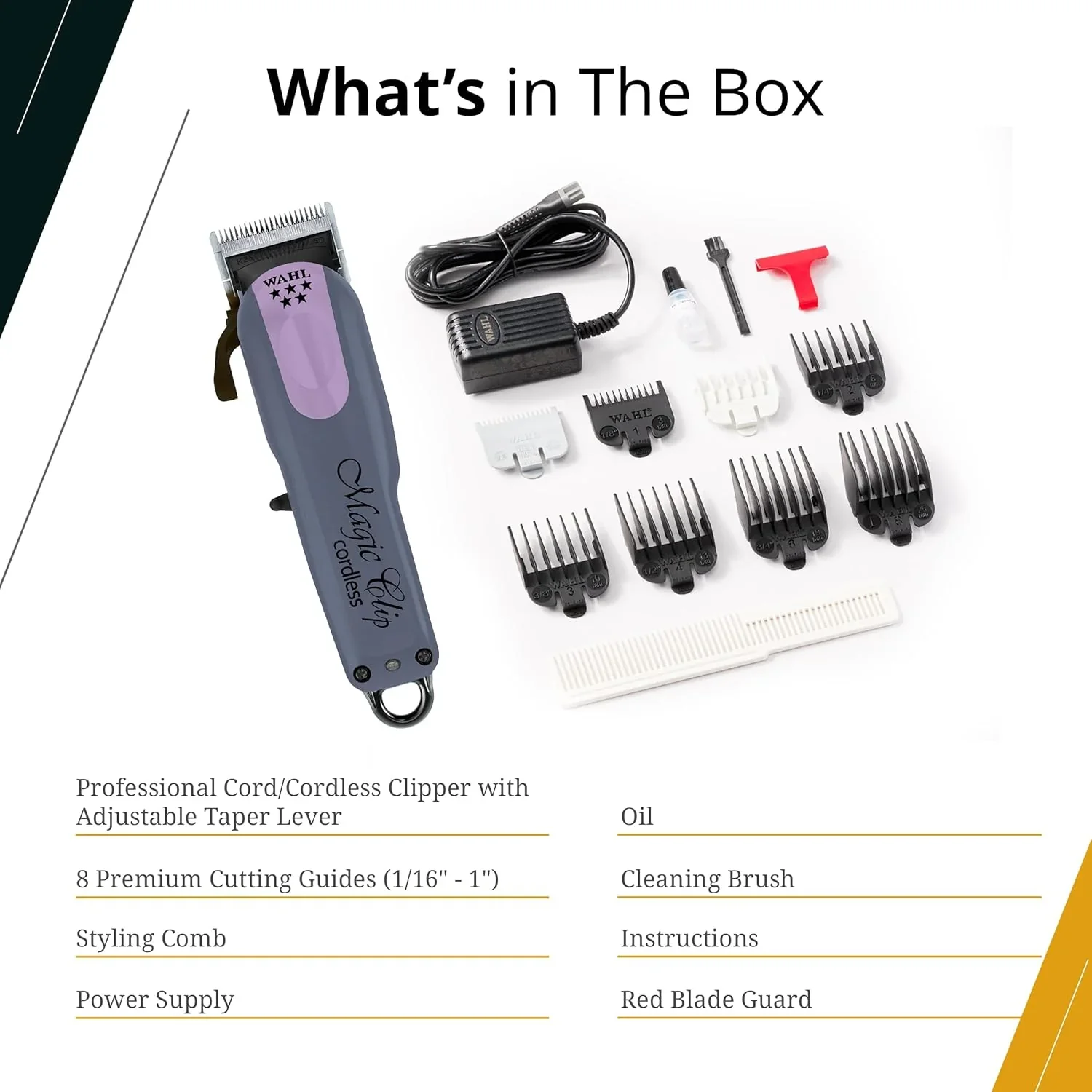 Wahl Limited Edition 5-Star Cordless Magic Clip Lavender - Image 3